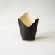 Упаковка для картоплі фрі чорного кольору 245 фото 2