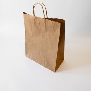 Пакет крафт з ручками, щільність 100м/г 1072 фото